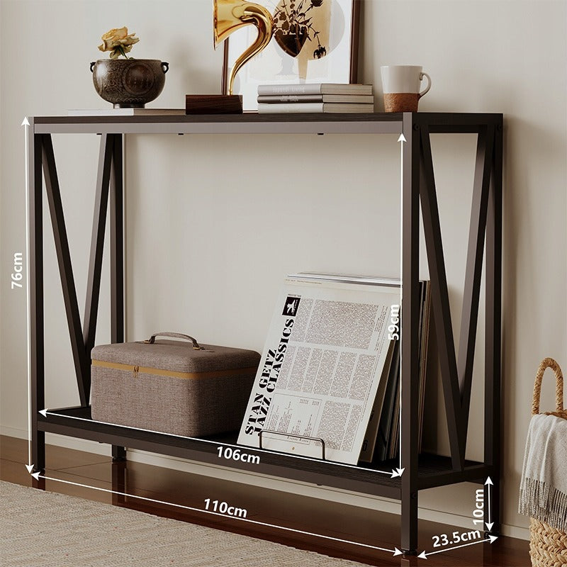 Stół - konsola do przedpokoju – ciemny brąz, funkcjonalność I styl