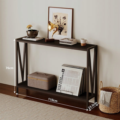 Stół - konsola do przedpokoju – ciemny brąz, funkcjonalność I styl