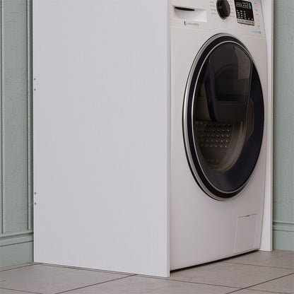 Szafka łazienkowa nad pralkę suszarkę słupek regał zabudowa agd biała -  64 cm