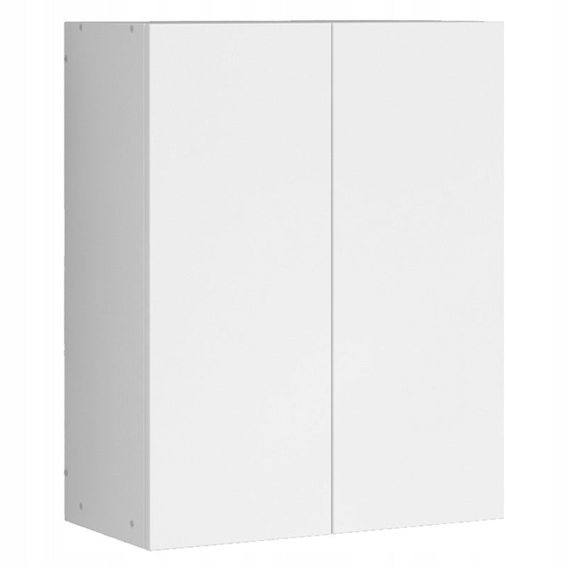 Szafka łazienkowa wisząca biała 2-drzwiowa nowoczesna ścienna 3 półki 80 cm