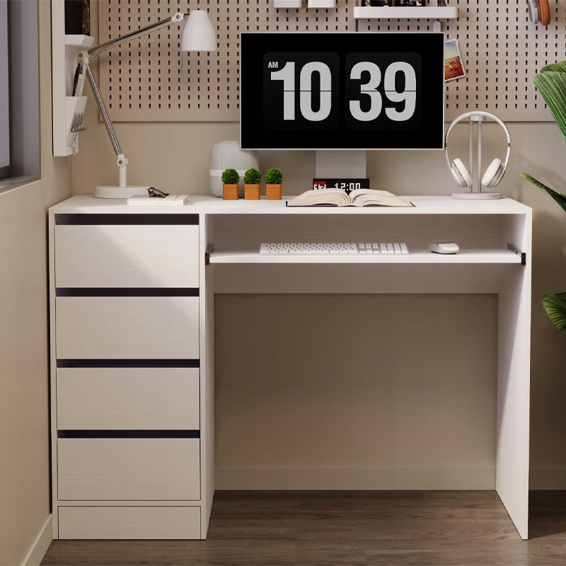 Biurko komputerowe stolik białe młodzieżowe nowoczesne z szufladami półką