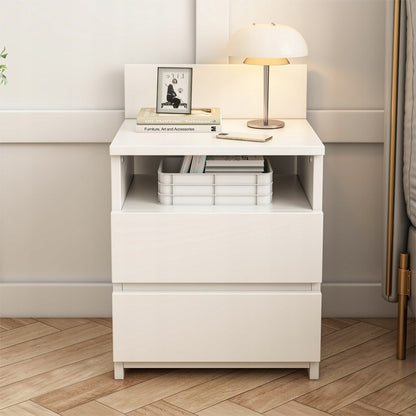 Nowoczesna szafka nocna 40 cm – 2 szuflady, loftowy design, MDF