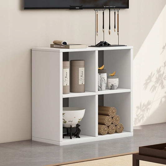 Regał z 4 przegrodami – 60 x 30 x 60 cm – biały, loft