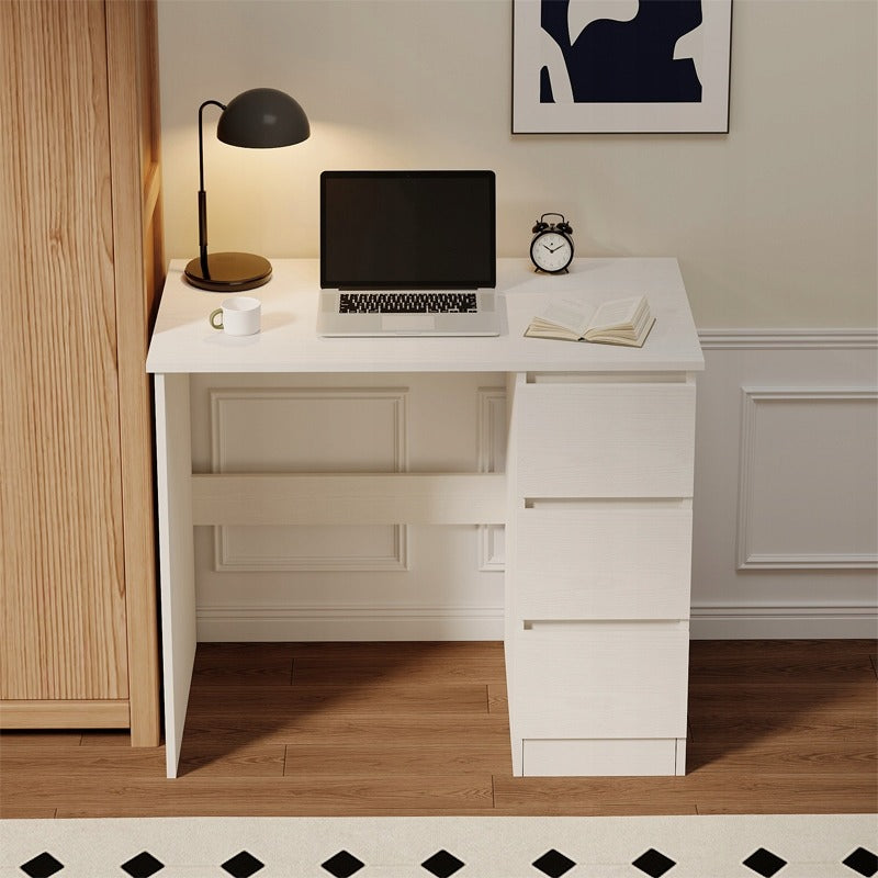 Biurko Komputerowe Loft z Szufladami Białe 90x50 cm Młodzieżowe Home Office