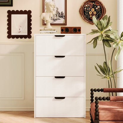 Komoda biała 4 półki, 98 cm