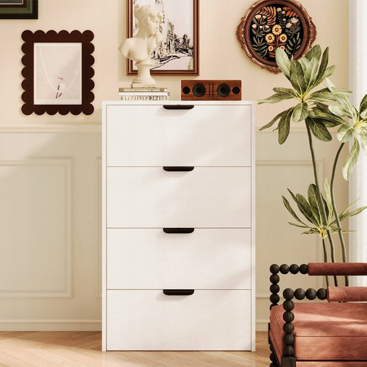Komoda biała 4 półki, 98 cm
