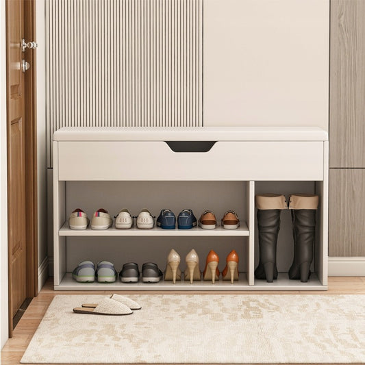 Biała szafka na buty - 80 cm