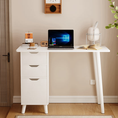 Biurko białe skandynawskie loft - 100 cm