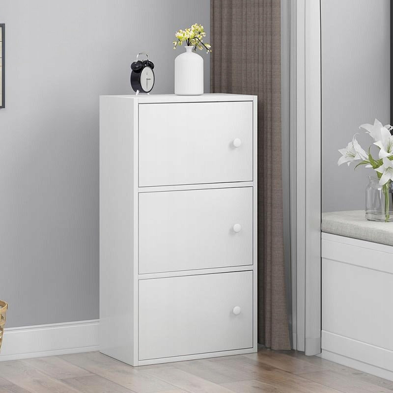 Nowoczesna pojemna komoda szafka biała skandynawski loft retro 3 półki