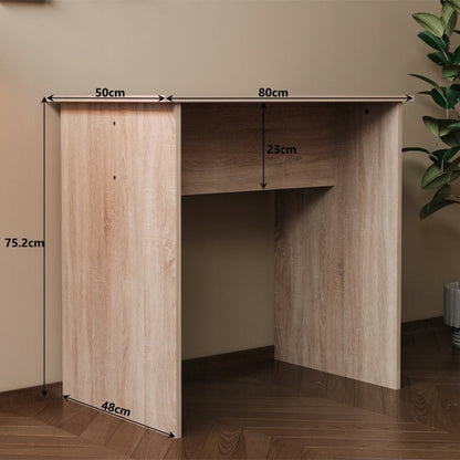 Biurko Komputerowe 80cm Dąb Sonoma – Skandynawskie – Małe Biurko Loft
