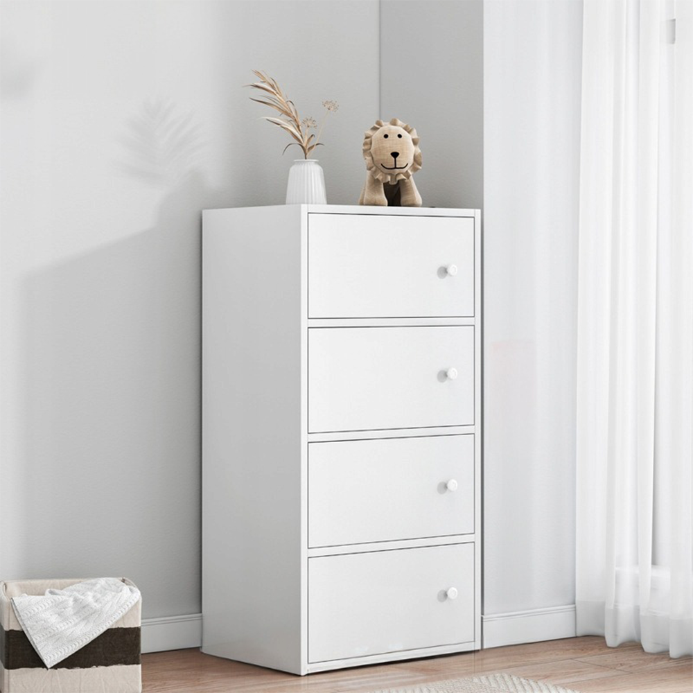 Biała komoda skandynawska 102x40x30 cm – minimalistyczny design, drewniany styl, nowoczesna i elegancka