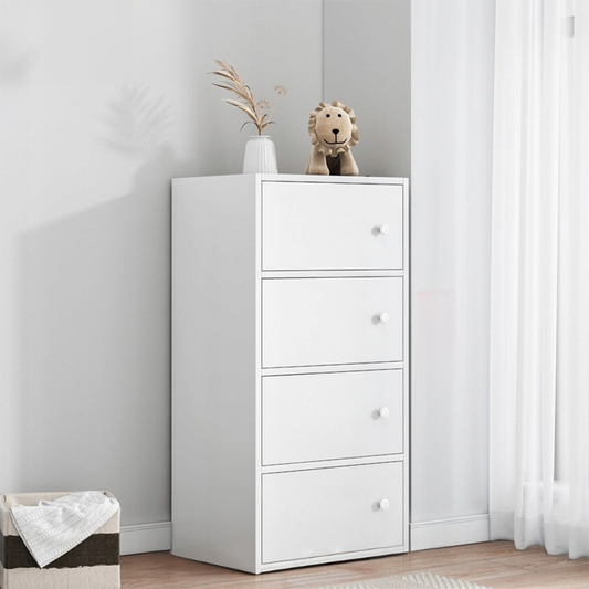 Biała komoda skandynawska 102x40x30 cm – minimalistyczny design, drewniany styl, nowoczesna i elegancka