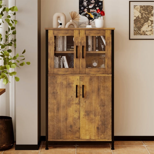 Komoda Rustykalna 107cm – Kredens Retro Vintage do Salonu i Kuchni