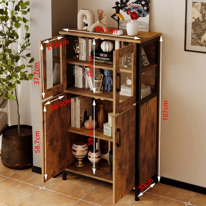 Komoda Rustykalna 107cm – Kredens Retro Vintage do Salonu i Kuchni