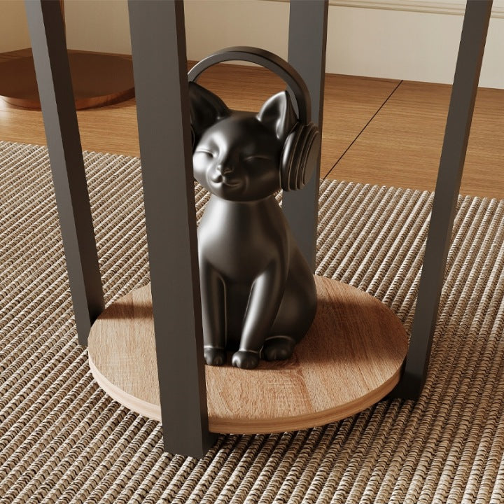 Stolik Kawowy Loft 50cm – Jasny Brąz – Ława Industrialna do Salonu