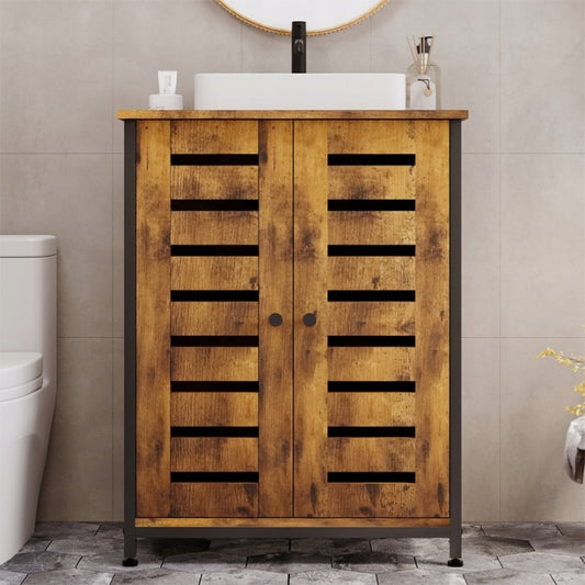 Szafka pod Umywalkę Stojąca 62cm – Rustykalny Brąz – Styl Loft