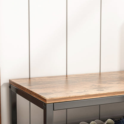 Regał szafka na buty siedziskiem duża półka industrialna loft retro 73 cm