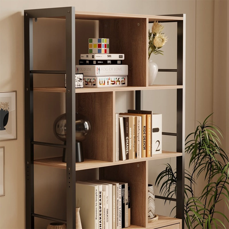Regał na książki nowoczesny – loft – 155 cm&nbsp;