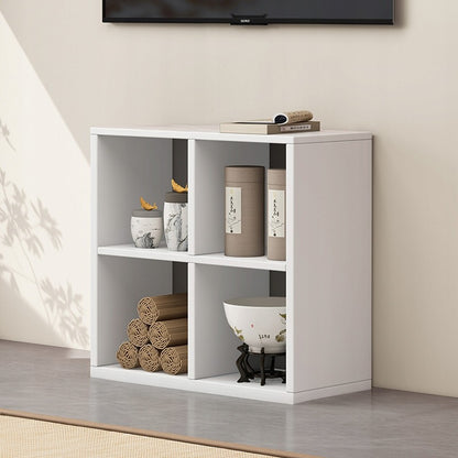 Regał z 4 przegrodami – 60 x 30 x 60 cm – biały, loft