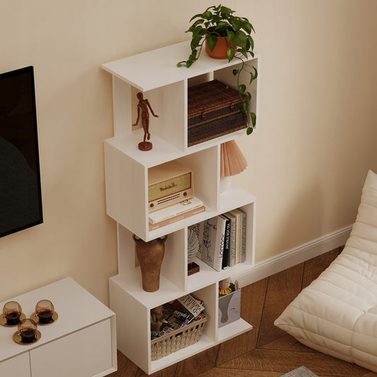 Regał biały na książki loft biblioteczka