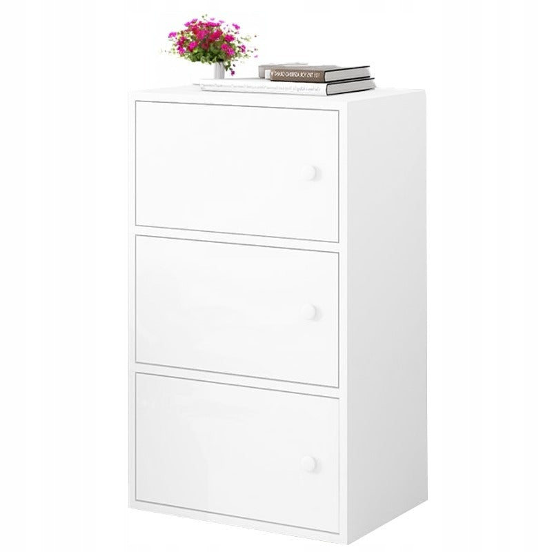 Nowoczesna pojemna komoda szafka biała skandynawski loft retro 3 półki