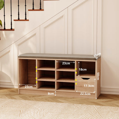 Szafka na buty z siedziskiem loft sonoma - 100cm