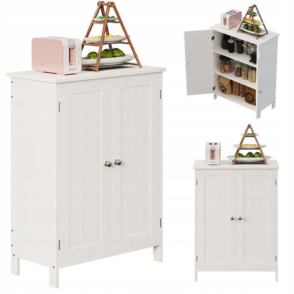 Szafka regał komoda łazienka przedpokój loft 2 drzwi biała wysoka 80 cm