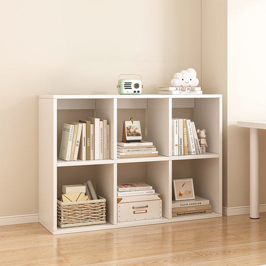 Regał biblioteczka z 6 półkami, biała - 100x67 cm