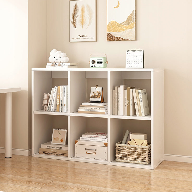 Regał biblioteczka z 6 półkami, biała - 100x67 cm