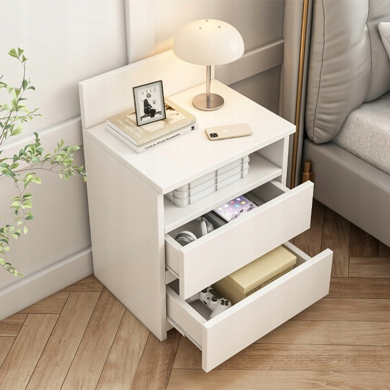 Nowoczesna szafka nocna 40 cm – 2 szuflady, loftowy design, MDF
