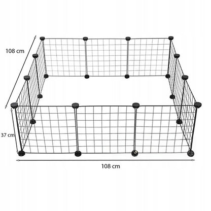 Zagroda metalowa dla zwierząt, 108 cm
