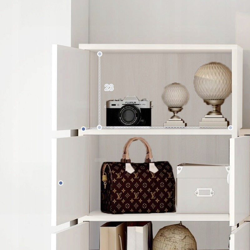 Nowoczesna pojemna komoda szafka biała skandynawski loft retro 3 półki