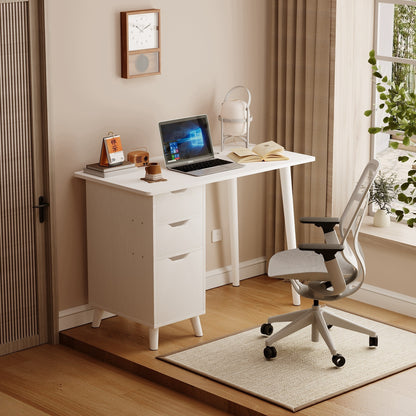 Biurko białe skandynawskie loft - 100 cm