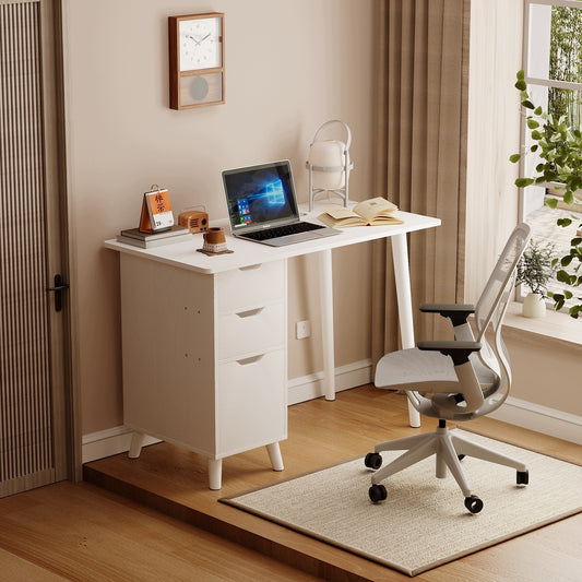 Biurko białe skandynawskie loft - 100 cm