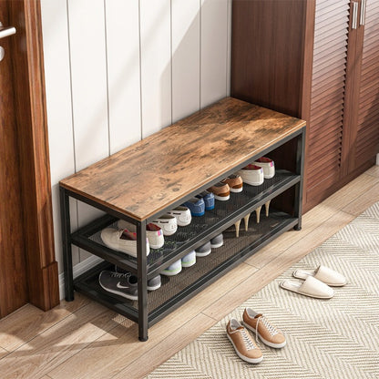 Regał szafka na buty siedziskiem duża półka industrialna loft retro 73 cm