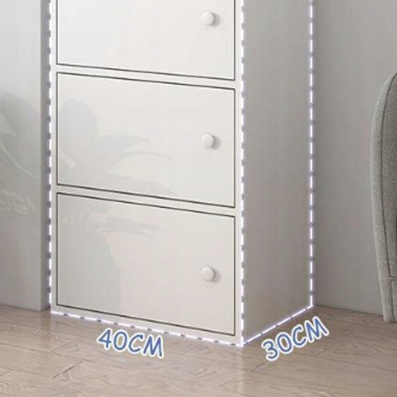 Nowoczesna pojemna komoda szafka biała skandynawski loft retro 3 półki