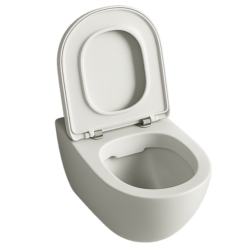 Miska wc biała rimless deska wolnoopadająca duroplast wirowe spłukiwanie