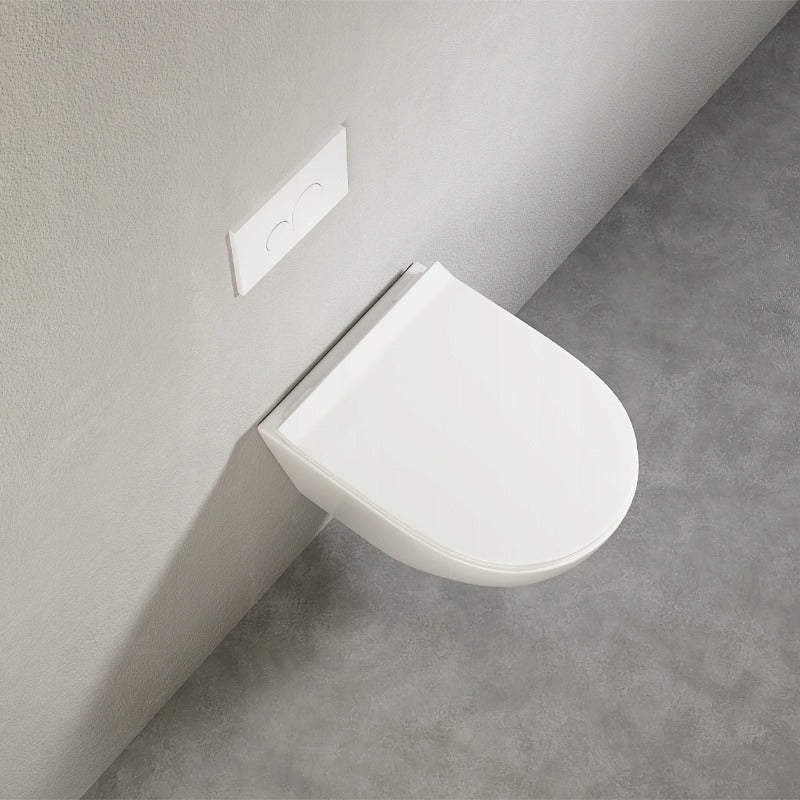 Miska wc biała rimless deska wolnoopadająca duroplast wirowe spłukiwanie