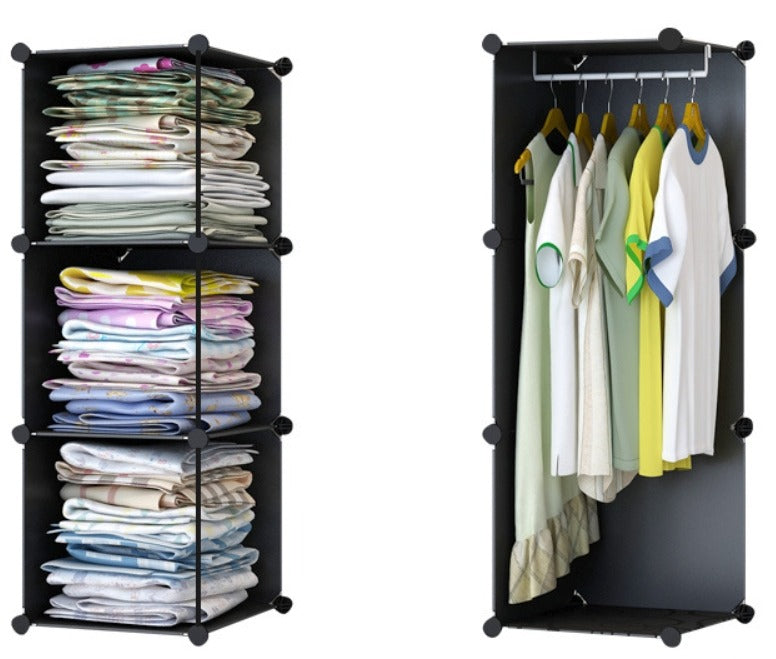 Duża modułowa szafa garderoba wieszak xxl czarna