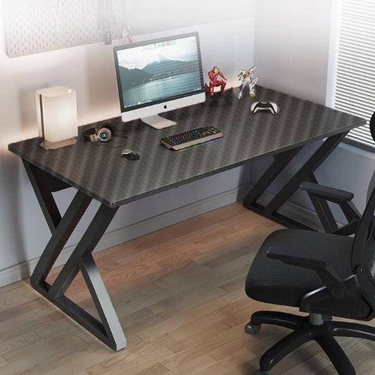 Czarne biurko gamingowe 120 cm – nowoczesny blat loftowy, idealne do komputera